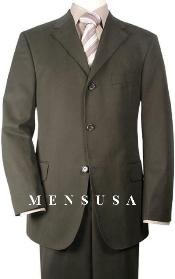 Tessori Dark Brown Super 150's Wool italian business men's suits