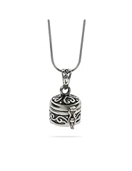 Bali Style Sterling Silver Prayer Box Pendant