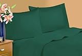 IMAGE OF ITALIAN 1500 Thread Count 100% Egyptian Cotton 4pc FULL Sheet Set, Hunter GREEN