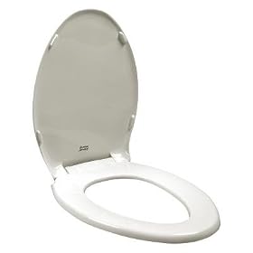 American Standard 5324.019.020 Rise and Shine Elongated Toilet Seat with Cover, White by American Standard