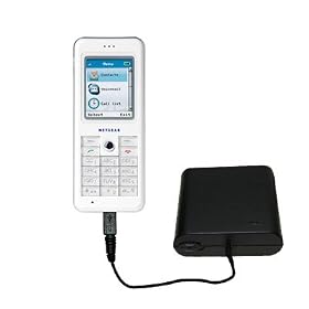 Emergency AA Battery Charge Extender for the Netgear Skype Phone SPH101 - Gomadic Brand w/ TipExchange Technology