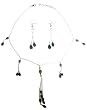 Necklace with Earring Sterling Silver Labradorite Jewelry (gnklcs303)
