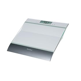 Terraillon Aero Memory Bath Scale, Glass and Silver