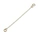 2pcs 14k Gold on Sterling Silver Chain Extender Strong and Long Lasting - 1