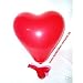 50 Herz Luftballons CR100 Pastellfarbe rot Hochzeitdeko