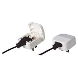 Euro 2 Pin to 3 Pin Converter Plug / Adapter - White