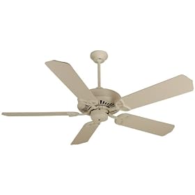 Craftmade Fans AT52AW 52" American Tradition Antique White Ceiling Fan w/ B552S-AW Blades