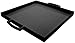 Zak Designs MeeMe Small Melamine Serving Tray, Easy-to-Hold Handles, Square Tray with Modern Design, Perfect for Indoor/Outdoor Activities (15.25in with handles x 12.5in x 1.5in, Black, BPA-Free)