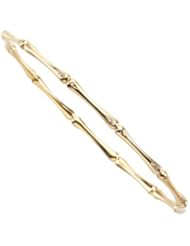 60.00X60.00 Mm/1/6 CT TW 14K Yellow Gold Diamond Bangle Bracelet