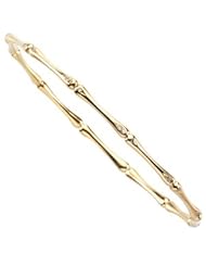 14K Yellow Gold Diamond Bangle Bracelet