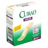 Curad Sheer Adhesive Bandages, Regular Size - 80 ea