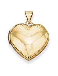 Genuine IceCarats Designer Jewelry Gift 14K Plain Heart Locket