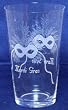 Individually Hand Etched Mardi Gras Tumbler Glass 7"H Set / 4