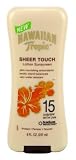 Hawaiian Tropic Sheer Touch Sunscreen Lotion SPF 15, 8 Fluid Ounce