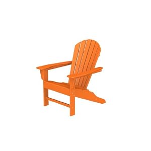 South Beach Adirondack Chair by PolyWood USA Frame Color: Tangerine by