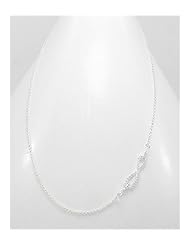 Infinity CZ Necklace In 92.5 Sterling Silver