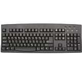 Hebrew Standard Keyboard Black with Ivory Print