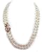 Estate 8mm Saltwater Pearls and Diamond Necklace