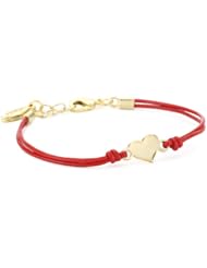 Ettika Heart Charm Leather Bracelet