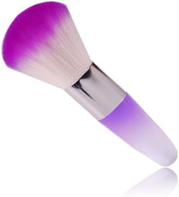 KGEND 1PC Pro Nail Art Dust Cleaner Face Blush Brush ,Cosmetic Gift (Purple)