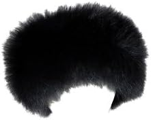 Surell Accessories Fox Fur Headband with Elastic Back