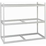 IMAGE OF 3 Level Record Storage Rack Units (60 Box Capacity) Decking: Guide Rails, Unit Type: Add-On, Color: Putty