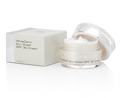 MediDerm Sun Shield SPF 30 Sunscreen & Anti-Aging Moisturizer Cream For Face & Body - Oil Free, Hypoallergenic Lotion With Skin Whitening Complex For Blemish and Dark Spot Removal - With Aloe and Vitamin E