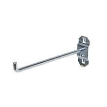 Triton Products 61629 Stainless Steel LocHook 6-Inch Single Rod 90-Degree Bend 1/4-Inch Dia, Pegboard Hook for Stainless Steel LocBoard, 5-Pack