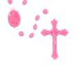 Pink Rosary - 17'' in Length