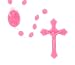 Pink Rosary - 17'' in Length