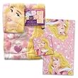 Sleeping Beauty 2-Piece Bath/Wash Fiber Reactive Print Towel Set with LED Lights