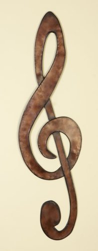 Musical Note Metal Abstract Wall Art Music Room Hanging