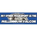 Star Wars My Other Transport is the Millennium Falcon Sticker