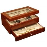 Accessory Box - Winston Style - Faux Leather (Burled Oak) (11 5/8