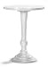 Eileen Grey Chrome and Glass Accent Table