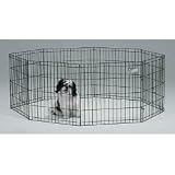 Pet Pens - Black E-Coat Series (Black) (24 H x 24 W)