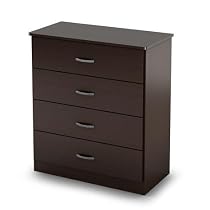 Big Sale South Shore Libra 4-Drawer Dresser, Chocolate