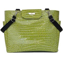 Lime Croco Lexington Tote Reese Li