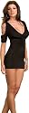 Sexy Black Clubwear Dress with Matching Thong