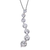 Classic Journey Cubic Zirconia Sterling Silver Pendant