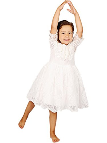 Bow Dream Lace Flower Girl's Dress