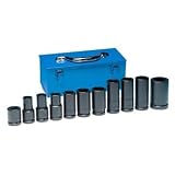 11 Pc. 3 4 Dr. Truck Wheel Service Impact Socket Set by Grey Pneumatic