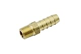 「ノーブランド品」銅管継手BSPフィッティング継手1/8" Male BSPP x 5/16"(8mm)Hose Barbホースブラス継手(5個入）