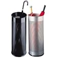 Atlanta Umbrella Stand Tubular Metal Perforated 28.5 Litres Black