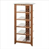 Sanus NF206C - Natural Cherry 6-Shelf Audio Rack