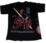 Star Wars Blacklight Sith Print Adult T-shirt
