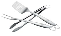 Weber Style 6445 Professional-Grade Stainless-Steel 3-Piece Barbeque Tool Set