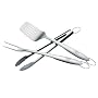 Weber Style 6445 Professional-Grade Stainless-Steel 3-Piece Barbeque Tool Set