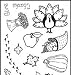 Fiskars Easy Stamp Press Clear Stamp Thanksgiving Fall Set TURKEY LURKEY For Scrapbooking, Card Maki