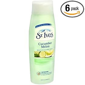 St. Ives Swiss Formula Moisturizing Body Wash, Cucumber Melon, 13.5-Ounce Bottles (Pack of 6)